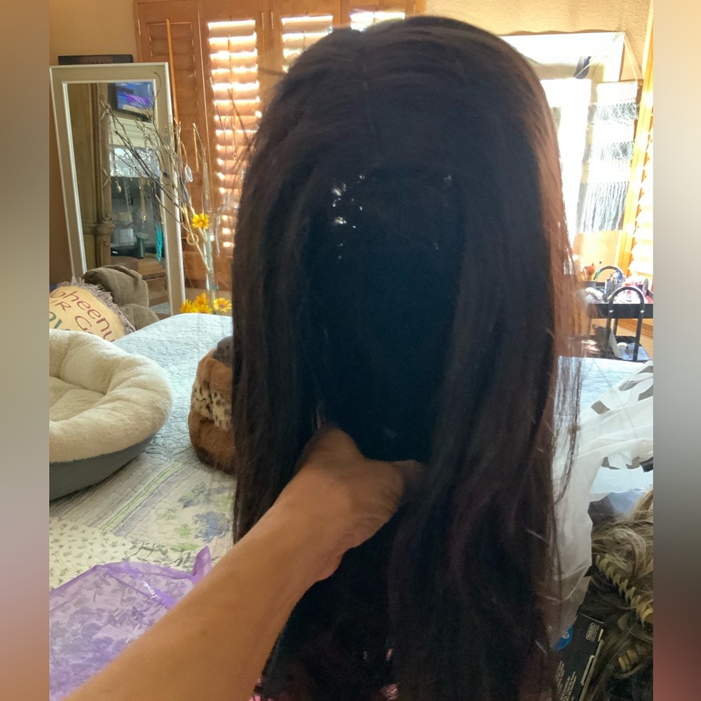 Long, dark brown Women's Wig